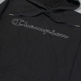CHAMPION Mens Black Hoodie S