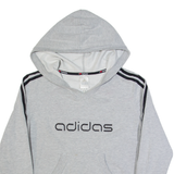 ADIDAS Womens Grey Hoodie UK 16