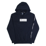 CHAMPION Mens Blue Hoodie S