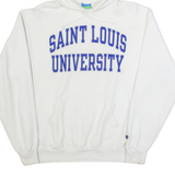 CHAMPION Saint Louis University Mens White Hoodie USA M