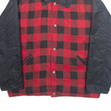 TROILER Mens Lumberjack Jacket Red Check S