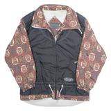 SORRY Mens Jacket Black Crazy Pattern M