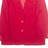 PIZZICO Womens Blazer Jacket Red Wool L