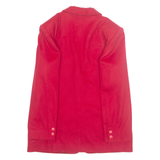 PIZZICO Womens Blazer Jacket Red Wool L