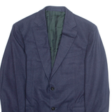 EMIL MULLER Mens Blazer Jacket Blue Wool L