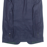 EMIL MULLER Mens Blazer Jacket Blue Wool L