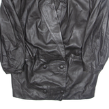 Mens Jacket Black Faux Leather S