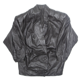 Mens Jacket Black Faux Leather S