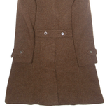 Womens Overcoat Jacket Brown Wool M