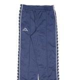 KAPPA Mesh Lined Womens Track Pants Blue Straight XS W27 L31