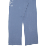 ADIDAS Womens Sweatpants Blue Wide-Leg M W26 L33