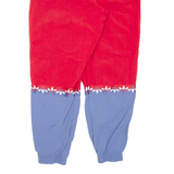 ADIDAS Womens Track Pants Red Tapered L W29 L30