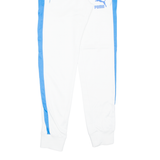 PUMA Womens Track Pants White Tapered S W26 L30