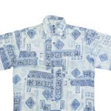 KINGFIELD Mens Shirt Blue Crazy Pattern S