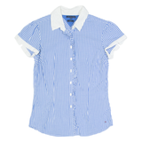 TOMMY HILFIGER Womens Shirt Blue Gingham S