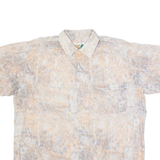 CASUAL LAND Mens Shirt Grey Crazy Pattern L