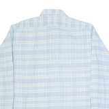 LOBBY Mens Shirt Blue Check Long Sleeve L