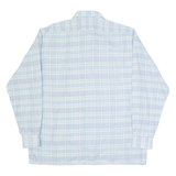 LOBBY Mens Shirt Blue Check Long Sleeve L