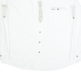 STOCKERPOINT Mens Plain Shirt White Long Sleeve 2XL