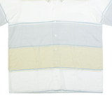 Sheer Mens Shirt White Colourblock XL