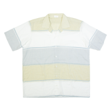 Sheer Mens Shirt White Colourblock XL