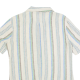 RODRIGO Mens Shirt Brown 90s Striped M