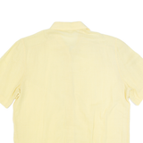 Womens Plain Shirt Yellow 90s M