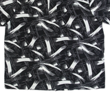 Mens Shirt Black Crazy Pattern 2XL