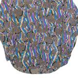 Mens Shirt Brown Crazy Pattern Long Sleeve M