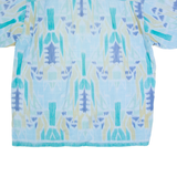 Mens Shirt Blue Crazy Pattern XL