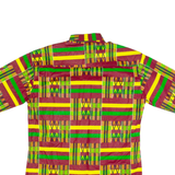 Mens Shirt Maroon Crazy Pattern M