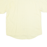 LETS GO Mens Plain Shirt Yellow L