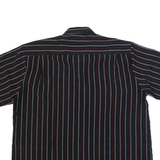 Mens Shirt Black Striped XL