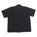 Mens Shirt Black Striped XL