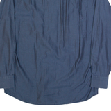 JOOP! Mens Plain Shirt Blue Long Sleeve L