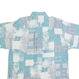 ENGBERS Mens Shirt Blue Crazy Pattern L