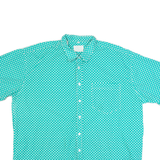 Mens Shirt Green 90s Spotted XL
