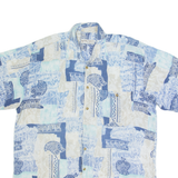 ANGELO LITRICO Mens Shirt Blue Crazy Pattern L