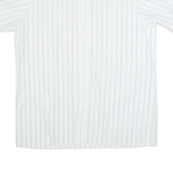 RESISTO Mens Shirt White Striped L