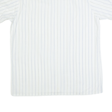 RESISTO Mens Shirt White Striped L
