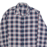 GAS Mens Shirt Blue Check Long Sleeve L