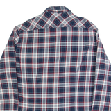 GAS Mens Shirt Blue Check Long Sleeve L