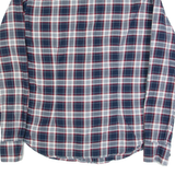 GAS Mens Shirt Blue Check Long Sleeve L