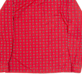 Mens Shirt Red 90s Spotted Long Sleeve M