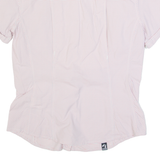 ADIDAS Womens Shirt Pink Check UK 4