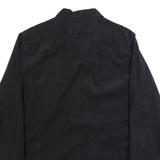REPLAY Mens Corduroy Shirt Black Long Sleeve M