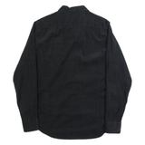 REPLAY Mens Corduroy Shirt Black Long Sleeve M