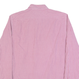 TIMBERLAND Mens Shirt Maroon Gingham Long Sleeve S