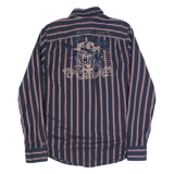 HILFIGER DENIM Slim Fit Mens Shirt Black Striped Long Sleeve XL