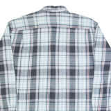 Mens Shirt Grey Check Long Sleeve L